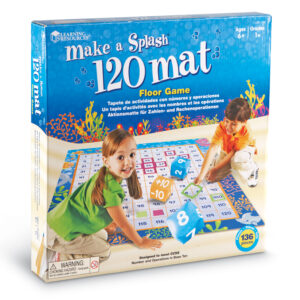 [อายุ 6+] เกมผจญภัย 120 ตัวเลขมหาสนุก (Make a Splash 120 Mat Floor Game) [Learning Resources]