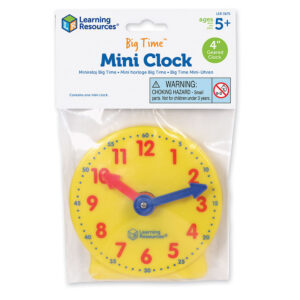 [อายุ 5+] ชุดนาฬิกาบอกเวลา (Big Time Mini Clock) [Learning Resources]