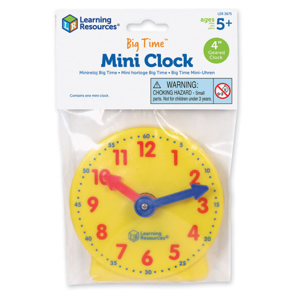 [อายุ 5+] ชุดนาฬิกาบอกเวลา (Big Time Mini Clock) [Learning Resources]