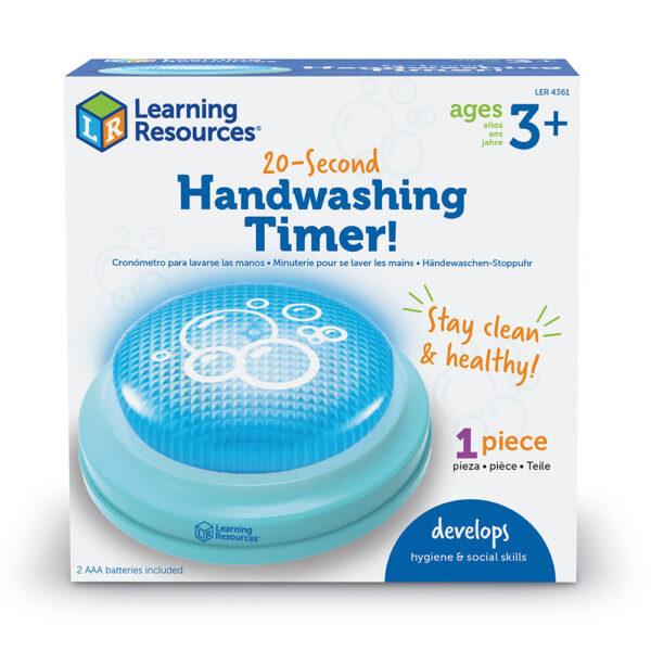 [อายุ 3+] เครื่องนับเวลาล้างมือ 20 วินาทีเพื่อสุขภาพ (Handwashing Timer : 20Second) [Learning Resources]