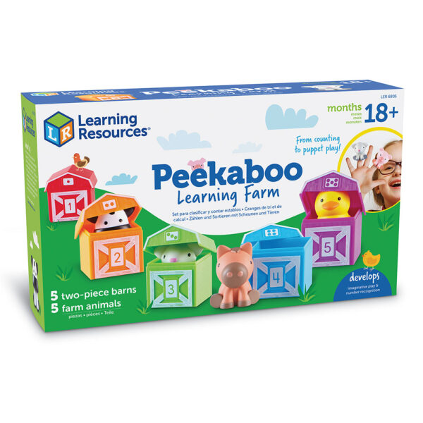 [อายุ 18เดือน+] ฟาร์มสัตว์น่ารู้ เรียนรู้สีสันและการนับจำนวน (Peakaboo Learning Farm) [Learning Resources]