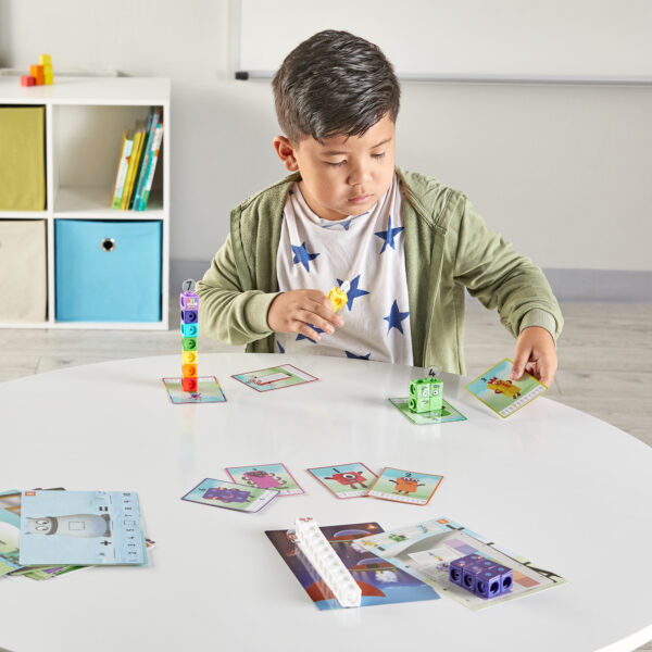 [อายุ 3+] ชุดกิจกรรมลูกบาศก์นัมเบอร์บล็อก 1-10 (Numberblocks Mathlink Cubes : 1-10 Activity Set) [Hand2Mind] - Image 7