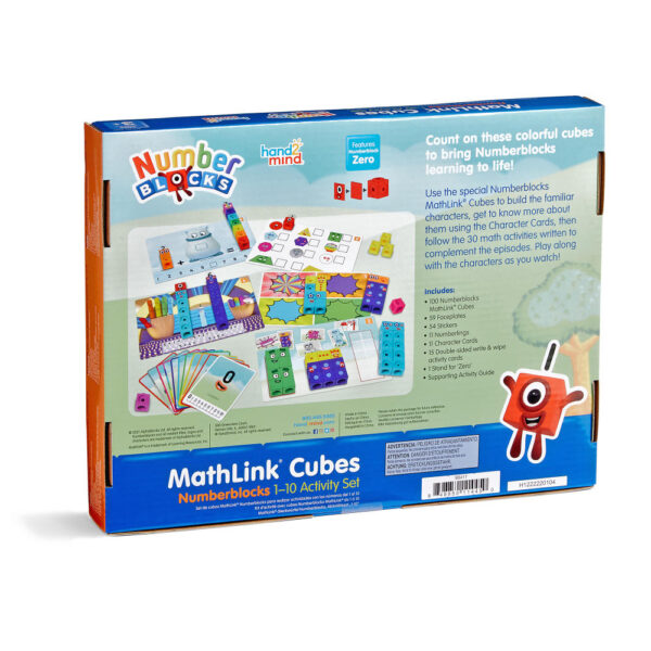 [อายุ 3+] ชุดกิจกรรมลูกบาศก์นัมเบอร์บล็อก 1-10 (Numberblocks Mathlink Cubes : 1-10 Activity Set) [Hand2Mind] - Image 3