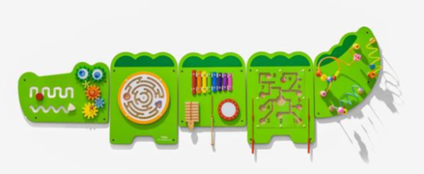 [อายุ 18เดือน+] ชุดจระเข้น้อยอเนกประสงค์ (Wall Toy : Crocodile) [Viga] - Image 7
