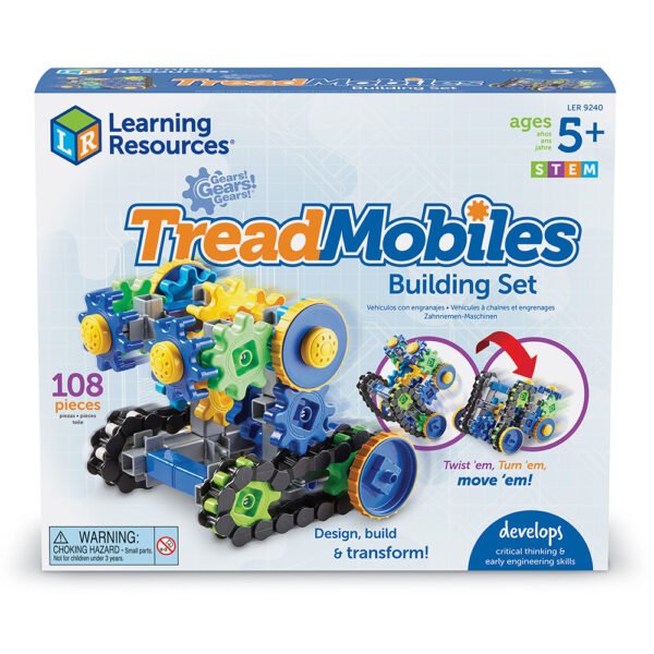 [อายุ 5+] เฟืองจักรกล นักประดิษฐ์น้อยพิชิตกลไก (Treadmobiles : Gears Gears Gears) [Learning Resources]