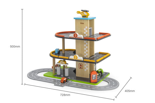 [อายุ 3+] ลานจอดรถและปั๊มน้ำมันจำลอง (Parking & Gas Station) [Viga] - Image 4