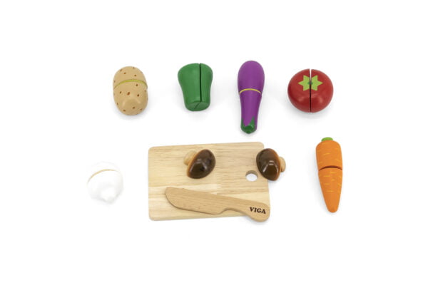 [อายุ 18เดือน+] ชุดฝึกหั่นผักจำลอง (Cutting : Vegetable) [Viga] - Image 6
