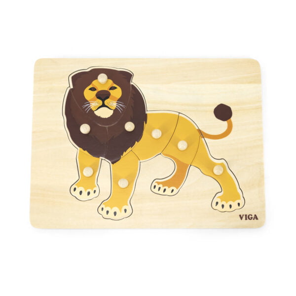 ชุดภาพตัดต่อปริศนารูปสัตว์มอนเตสซอรี่ 12 แบบพร้อมชั้นวาง (Montessori Puzzle 12pcs Set with Storage shelf) [Viga] - Image 10