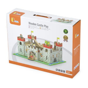 [อายุ 3+] ชุดไม้ประกอบป้อมปราการอัศวิน (Wooden : Castle Play) [Viga]