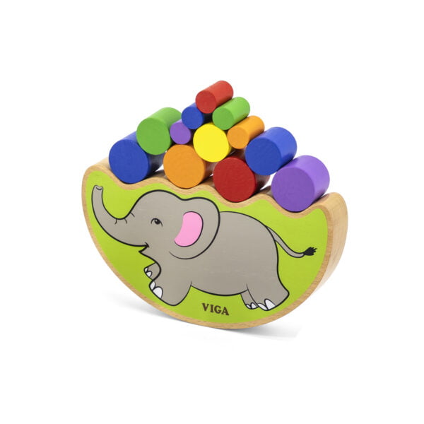 [อายุ 3+] บล็อกไม้สมดุลรูปช้างแสนสนุก (Balancing Game : Elephant) [Viga] - Image 6
