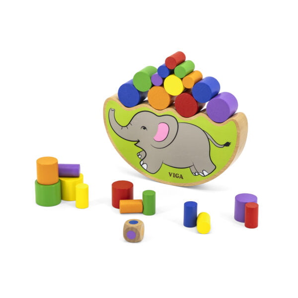 [อายุ 3+] บล็อกไม้สมดุลรูปช้างแสนสนุก (Balancing Game : Elephant) [Viga] - Image 5