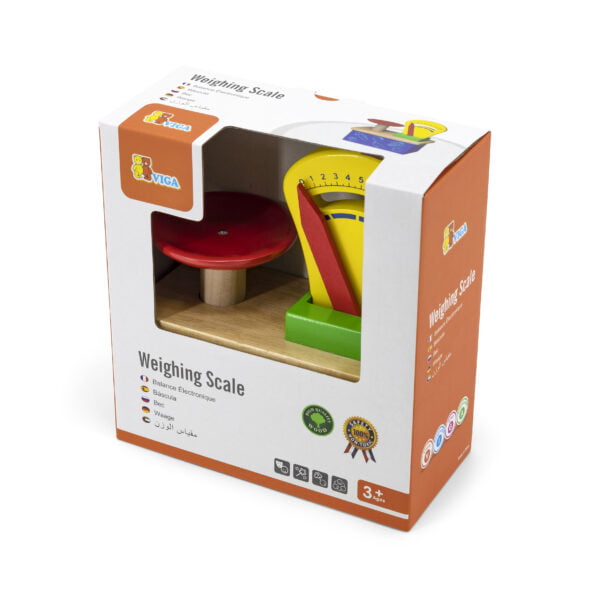 [อายุ 3+] เครื่องชั่งน้ำหนักไม้สำหรับเด็ก (Weighing Scale) [Viga] - Image 2