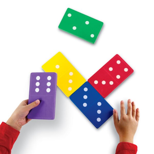 [อายุ 5+] โดมิโน่โฟมยักษ์ (Jumbo Foam Dominoes) [Learning Resources] - Image 2