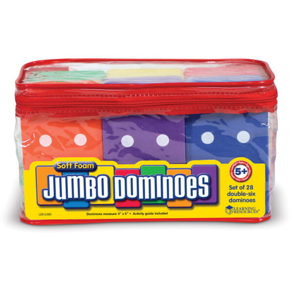 [อายุ 5+] โดมิโน่โฟมยักษ์ (Jumbo Foam Dominoes) [Learning Resources]