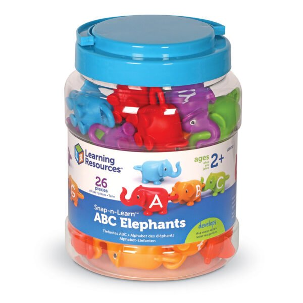 [อายุ 2+] ชุดขบวนพาเหรดช้าง ABC (SNAP-N-LEARN ABC ELEPHANTS) [Learning Resources]