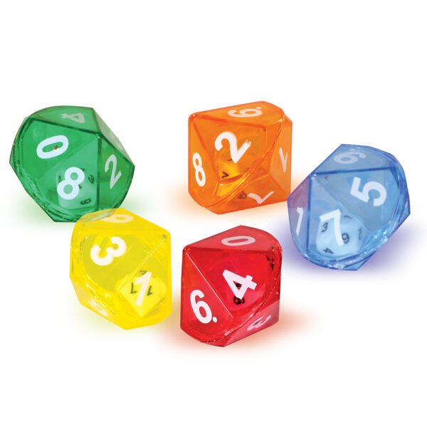 [อายุ 3+] ชุดลูกเต๋าสีสัน (10 Sided Dice in Dice) [Learning Resources] - Image 4