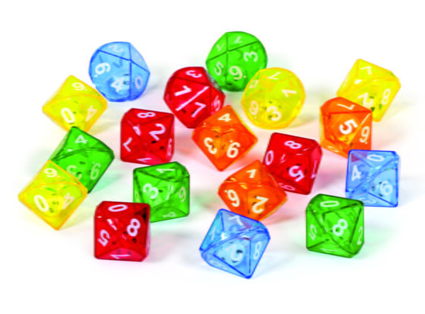 [อายุ 3+] ชุดลูกเต๋าสีสัน (10 Sided Dice in Dice) [Learning Resources] - Image 3