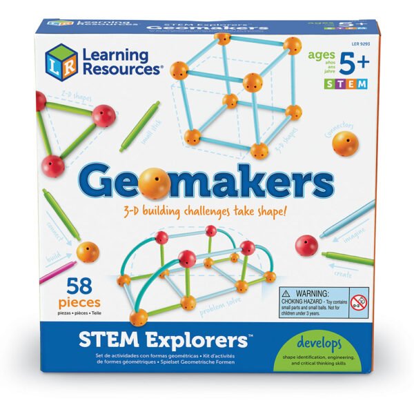 [อายุ 5+] ชุดสร้างรูปทรงเรขาคณิตแสนสนุก (STEM Explorers : Geomakers) [Learning Resources] - Image 2