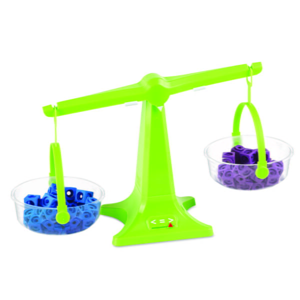 [อายุ 3+] ตาชั่งสองแขนถาดก้นแบนหลากสี เซต 4 ชิ้น พร้อมชุดเก็บ (Nestable Pan Balance Set of 4) [Hand2Mind] - Image 5