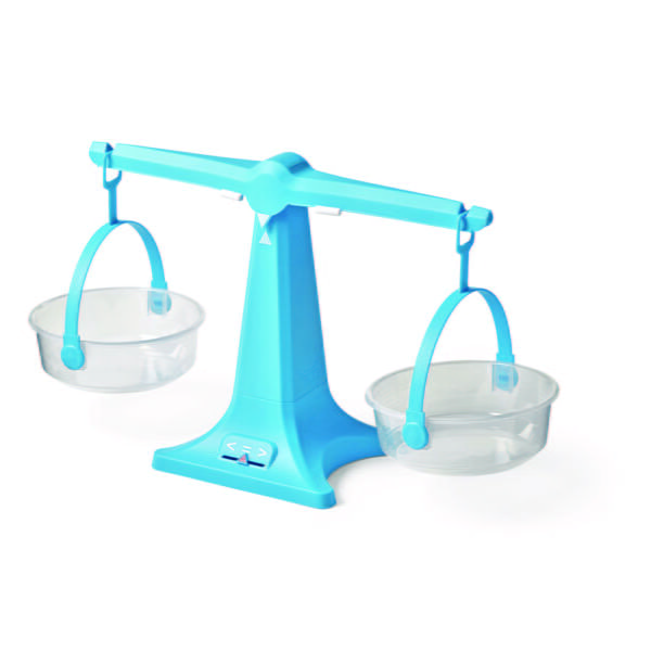 [อายุ 3+] ตาชั่งสองแขนถาดก้นแบนหลากสี เซต 4 ชิ้น พร้อมชุดเก็บ (Nestable Pan Balance Set of 4) [Hand2Mind] - Image 4