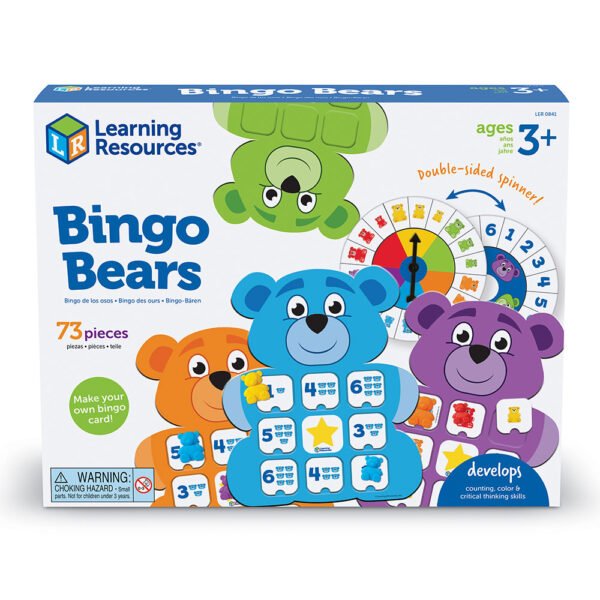 [อายุ 3+] เกมการ์ดบิงโกหมีแสนสนุก (Bingo Bears) [Learning Resources]