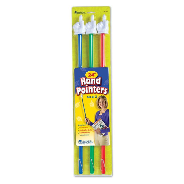 [อายุ 3+] แท่งไม้ชี้นำ (24inch Hand Pointers Set of 3) [Learning Resources] - Image 2