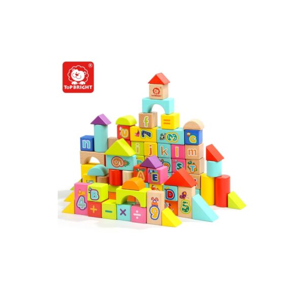 บล็อกไม้หรรษา 80ชิ้น (80 Pcs Block) [Top Bright]
