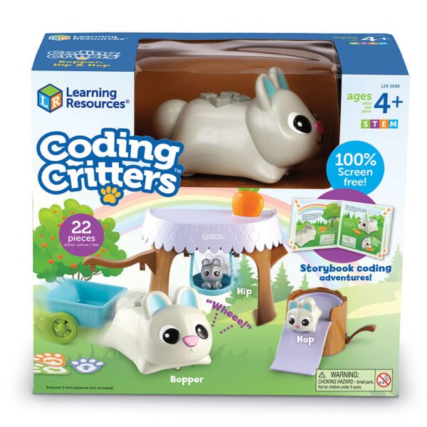 [อายุ 4+] ชุดเรียนรู้โค้ดดิ้งไปกับเพื่อนๆ กระต่ายน้อย (CODING CRITTERS : BOPPER WITH HIP & HOP) [Learning Resources] - Image 2