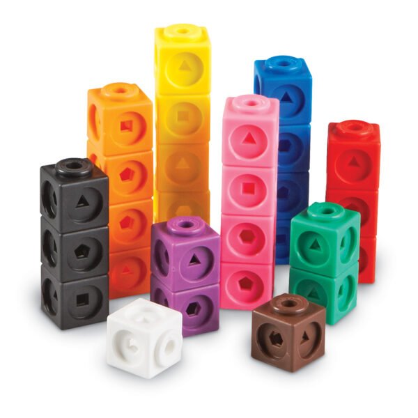 [อายุ 5+] ชุดลูกบาศก์คณิตศาสตร์ 100ชิ้น (MathLink Cubes : Set of 100) [Learning Resources] - Image 2