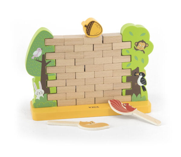 [อายุ 3+] กระรอกจอมทลาย (Steady Squirrel : Brick Balancing Game) [Viga]