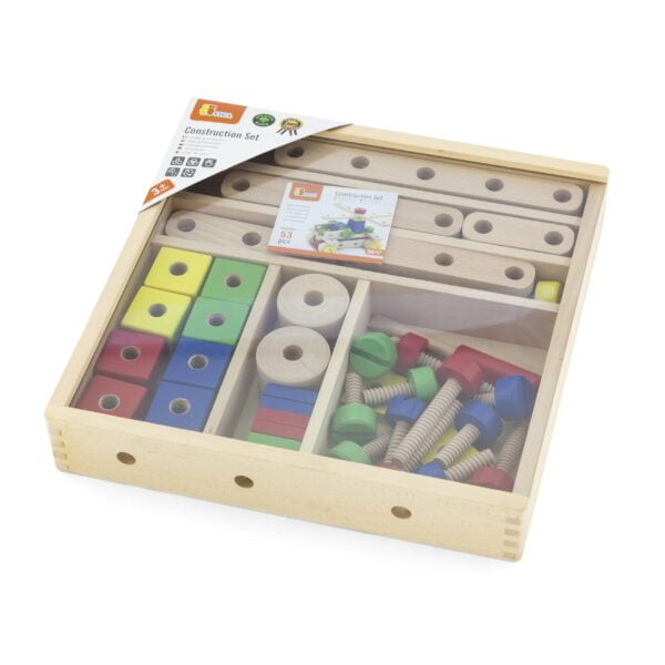 [อายุ 3+] ชุดตัวต่อก่อสร้างหลากสี 69 ชิ้น (Construction Set) [Viga] - Image 4