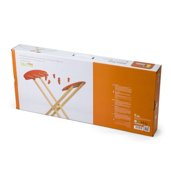 [อายุ 3+] ม้าไม้ตากเสื้อผ้าตุ๊กตา (Clothes Horse) [Viga] - Image 4