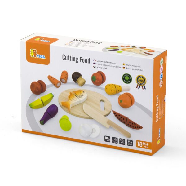 [อายุ 2+] ชุดจำลองเตรียมอาหาร ผัก และผลไม้ (Cutting food) [Viga] - Image 3