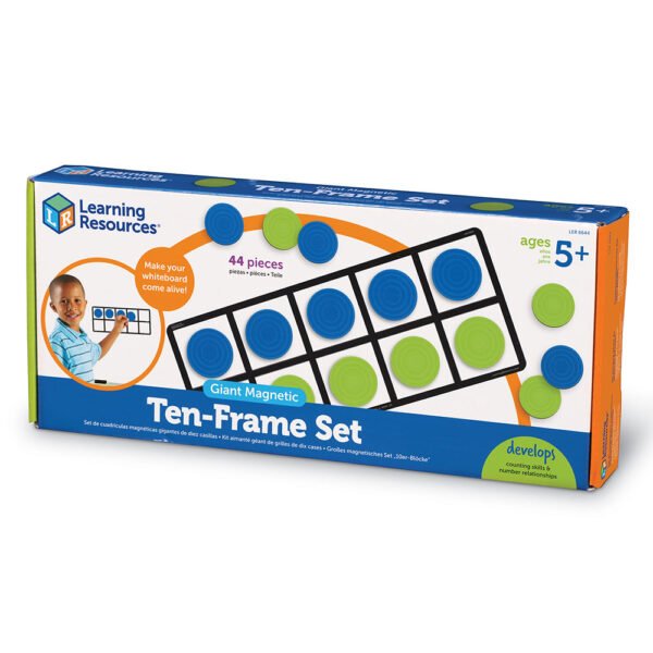 [อายุ 5+] ชุดตารางสิบช่องแม่เหล็กยักษ์ (Giant Magnetic Ten Frame Set) [Learning Resources] - Image 4