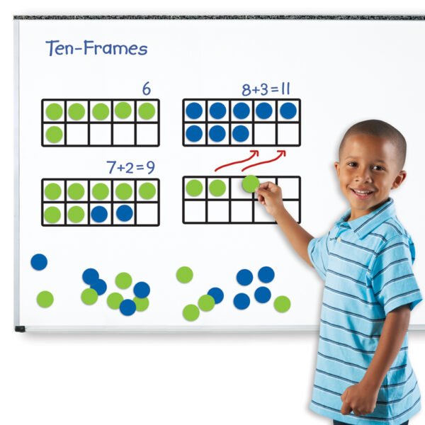 [อายุ 5+] ชุดตารางสิบช่องแม่เหล็กยักษ์ (Giant Magnetic Ten Frame Set) [Learning Resources] - Image 3
