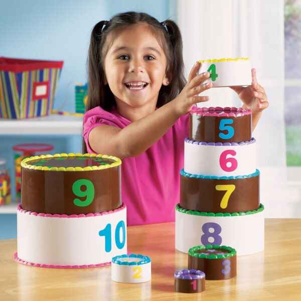 [อายุ 18เดือน+] ชุดเรียนรู้การคณิตศาสตร์เบื้องต้นกับเค้กแสนสนุก (SMART SNACK STACK & COUNT LAYER) [Learning Resources] - Image 5
