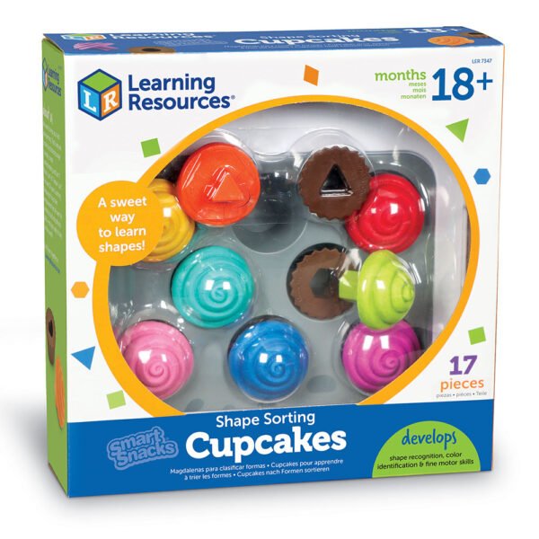 [อายุ 18เดือน+] คัพเค้กจิ๋ว จับคู่รูปทรงหรรษา (Shape Sorting Cupcakes) [Learning Resources] - Image 2