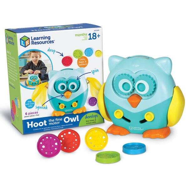 [อายุ 18เดือน+] ชุดนกฮูกสีสันแสนกล (HOOT THE FINE MOTOR OWL) [Learning Resources]