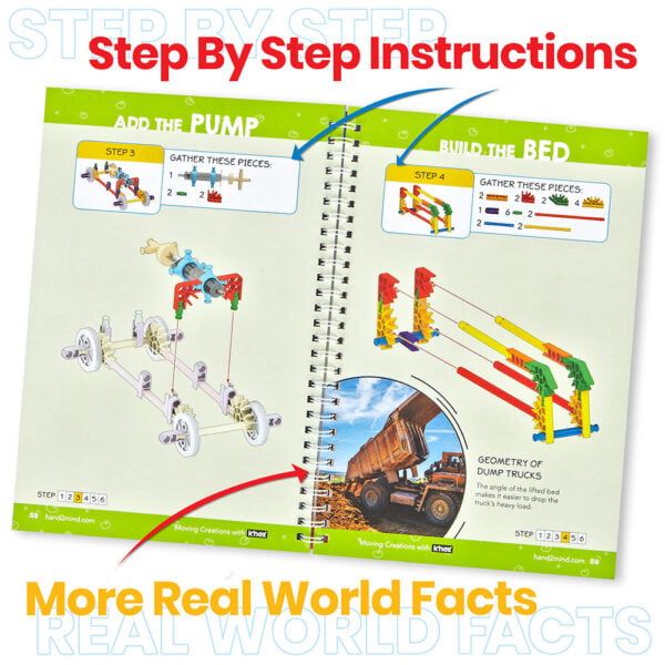 [อายุ 8+] วิศวกรน้อยสร้างได้ (MOVING CREATIONS with K’NEX Teach) [Hand2Mind] - Image 4