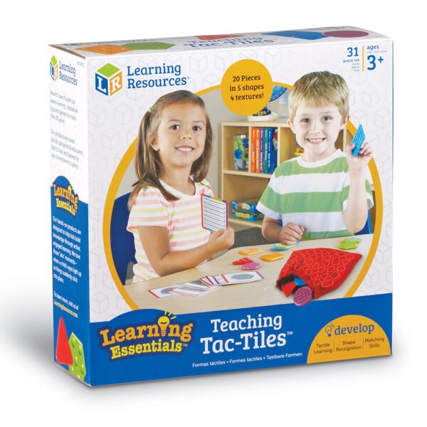 [อายุ 3+] เกมจับคู่ผิวสัมผัส 4 แบบและรูปทรง 5 ประเภท (Teaching Tac-Tile) [Learning Resources] - Image 2