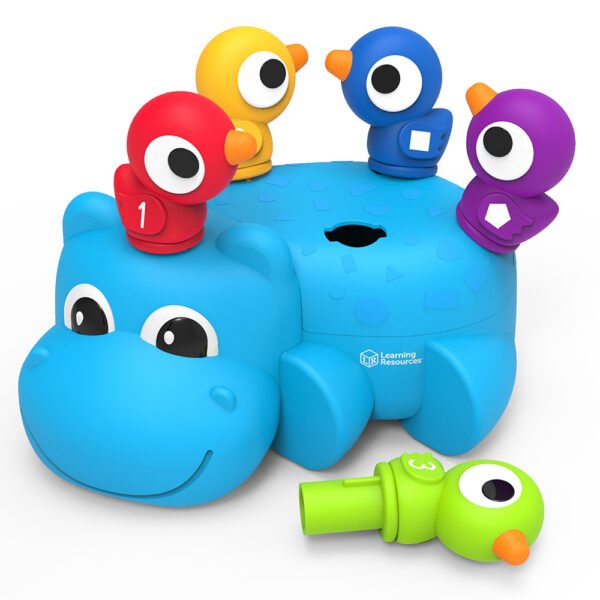 [อายุ 18เดือน+] เจ้าฮิปโปน้อยฮิวอี้ และนกน้อยเพื่อนรักหลากสีสัน (Huey the Fine Motor Hippo) [Learning Resources] - Image 2