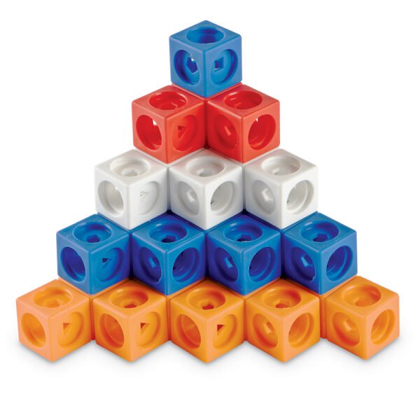 [อายุ 5+] ชุดลูกบาศก์ STEM หรรษา 100 ชิ้น (STEM EXPLORERS MATHLINK BUILDERS) [Learning Resources]