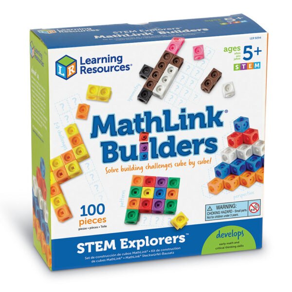 [อายุ 5+] ชุดลูกบาศก์ STEM หรรษา 100 ชิ้น (STEM EXPLORERS MATHLINK BUILDERS) [Learning Resources] - Image 2