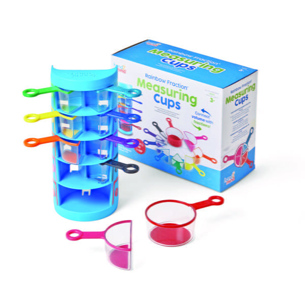 [อายุ 3+] ชุดถ้วยตวง เซตสีรุ้ง 9 ชิ้น (Rainbow Fraction : Measuring Cups 9-Piece Set) [Hand2Mind] - Image 9