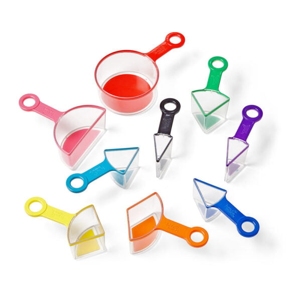 [อายุ 3+] ชุดถ้วยตวง เซตสีรุ้ง 9 ชิ้น (Rainbow Fraction : Measuring Cups 9-Piece Set) [Hand2Mind] - Image 8