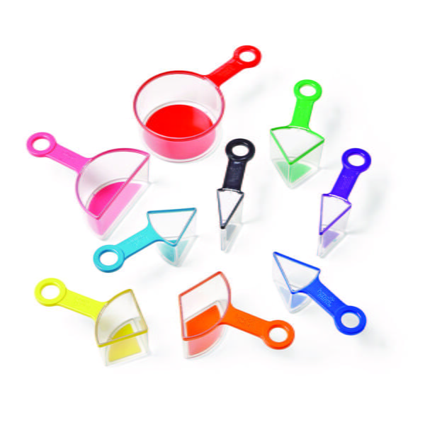 [อายุ 3+] ชุดถ้วยตวง เซตสีรุ้ง 9 ชิ้น (Rainbow Fraction : Measuring Cups 9-Piece Set) [Hand2Mind] - Image 6