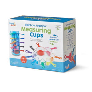 [อายุ 3+] ชุดถ้วยตวง เซตสีรุ้ง 9 ชิ้น (Rainbow Fraction : Measuring Cups 9-Piece Set) [Hand2Mind]
