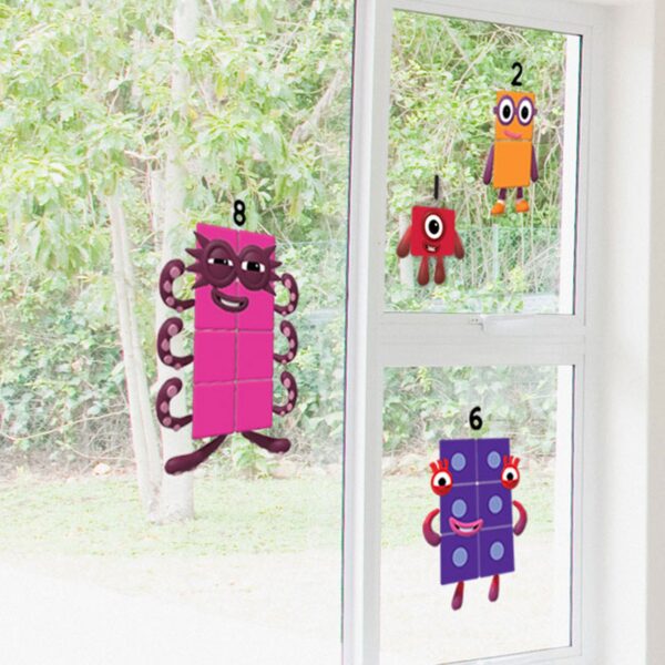 [อายุ 3+] ชุดกิจกรรมสติ๊กเกอร์นัมเบอร์บล๊อค รุ่น แบบใช้ซ้ำ 1-10 (Numberblocks : Clings) [Hand2Mind] - Image 8