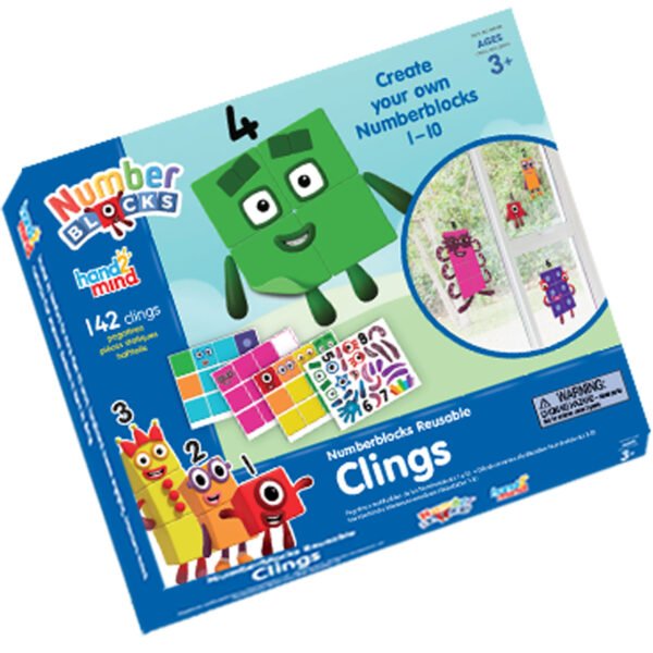[อายุ 3+] ชุดกิจกรรมสติ๊กเกอร์นัมเบอร์บล๊อค รุ่น แบบใช้ซ้ำ 1-10 (Numberblocks : Clings) [Hand2Mind]
