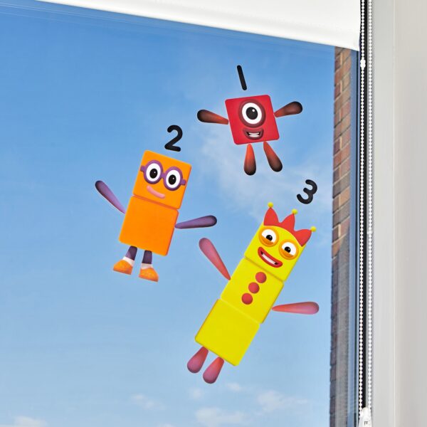 [อายุ 3+] ชุดกิจกรรมสติ๊กเกอร์นัมเบอร์บล๊อค รุ่น แบบใช้ซ้ำ 1-10 (Numberblocks : Clings) [Hand2Mind] - Image 9